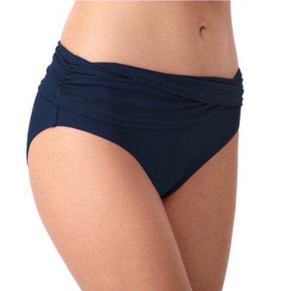 RUCHED TUMMY CONTROL BIKINI SWIM BOTTOMS (Runs smaller than tag) - Picture 3 of 11